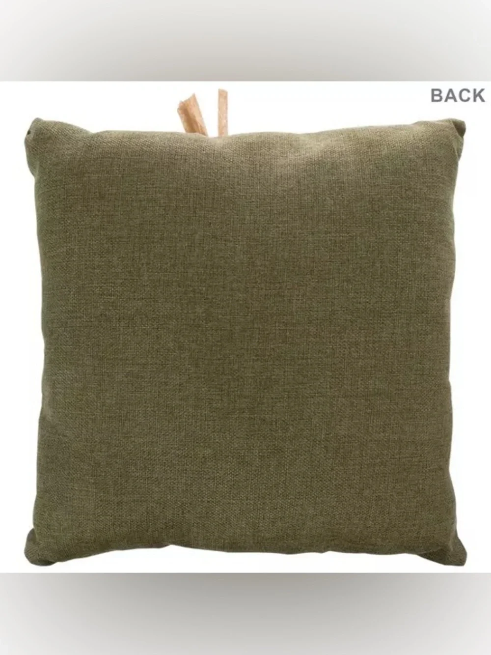 Green & Orange Plaid Scarecrow Pillow